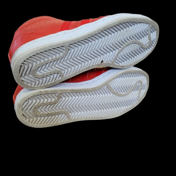 Women's Wedge Adidas red crocodile size 9 - Picture 3 of 3